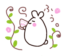 sweet rabbit rice cake sticker #8372031