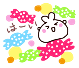 sweet rabbit rice cake sticker #8372046