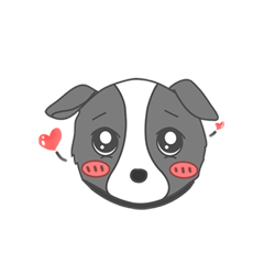 Q version lock pet dog-Cool guys lovable