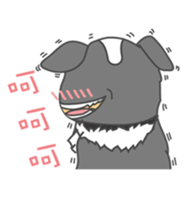 Q version lock pet dog-Cool guys lovable sticker #8410313