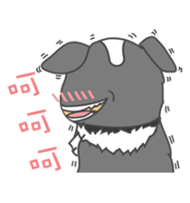 Q version lock pet dog-Cool guys lovable sticker #8410313