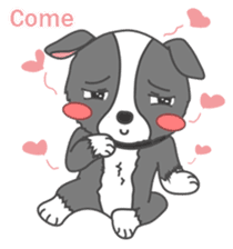 Q version lock pet dog-Cool guys lovable sticker #8410318