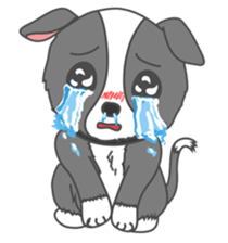 Q version lock pet dog-Cool guys lovable sticker #8410320