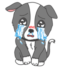 Q version lock pet dog-Cool guys lovable sticker #8410320