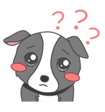 Q version lock pet dog-Cool guys lovable sticker #8410321