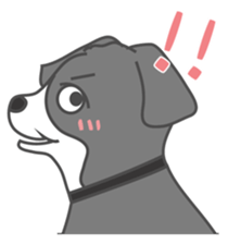 Q version lock pet dog-Cool guys lovable sticker #8410322