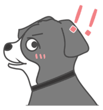 Q version lock pet dog-Cool guys lovable sticker #8410322