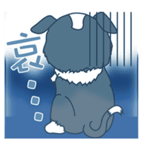 Q version lock pet dog-Cool guys lovable sticker #8410327