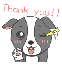 Q version lock pet dog-Cool guys lovable sticker #8410329