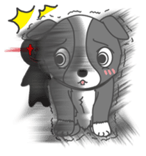 Q version lock pet dog-Cool guys lovable sticker #8410335