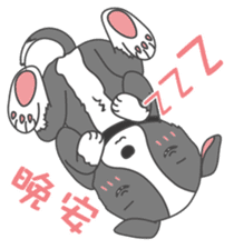 Q version lock pet dog-Cool guys lovable sticker #8410338