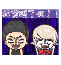 Q version lock pet dog-Cool guys lovable sticker #8410345