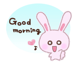 Momotan of rabbit in pastel colors sticker #8473586