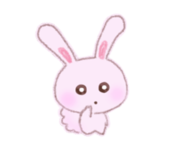 Momotan of rabbit in pastel colors sticker #8473587