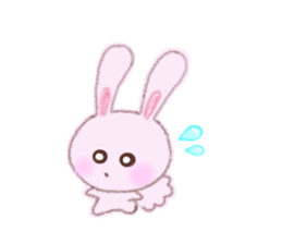Momotan of rabbit in pastel colors sticker #8473588