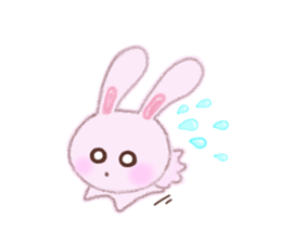 Momotan of rabbit in pastel colors sticker #8473589