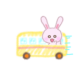 Momotan of rabbit in pastel colors sticker #8473592
