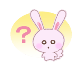 Momotan of rabbit in pastel colors sticker #8473594