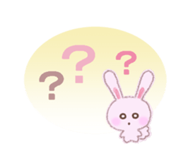 Momotan of rabbit in pastel colors sticker #8473595