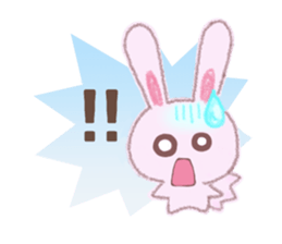 Momotan of rabbit in pastel colors sticker #8473596