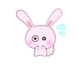Momotan of rabbit in pastel colors sticker #8473597