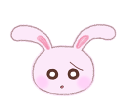 Momotan of rabbit in pastel colors sticker #8473598
