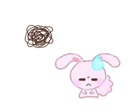 Momotan of rabbit in pastel colors sticker #8473599