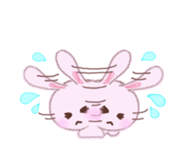 Momotan of rabbit in pastel colors sticker #8473601