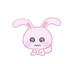 Momotan of rabbit in pastel colors sticker #8473603