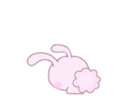 Momotan of rabbit in pastel colors sticker #8473606