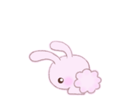 Momotan of rabbit in pastel colors sticker #8473607