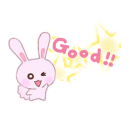 Momotan of rabbit in pastel colors sticker #8473610
