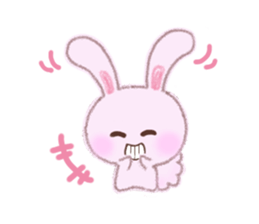Momotan of rabbit in pastel colors sticker #8473612