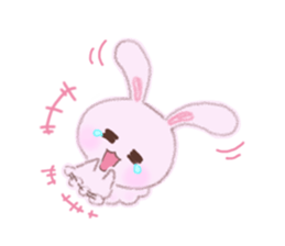 Momotan of rabbit in pastel colors sticker #8473613
