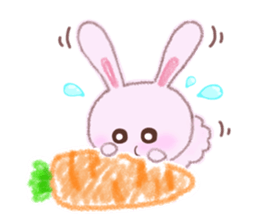 Momotan of rabbit in pastel colors sticker #8473614