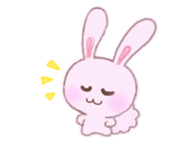 Momotan of rabbit in pastel colors sticker #8473616