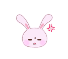 Momotan of rabbit in pastel colors sticker #8473618