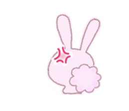 Momotan of rabbit in pastel colors sticker #8473621