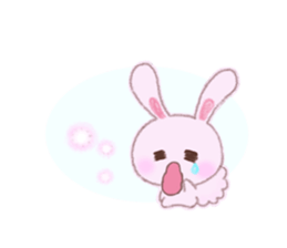 Momotan of rabbit in pastel colors sticker #8473624