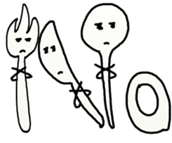 FORK KNIFE SPOON sticker #8480159