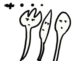 FORK KNIFE SPOON sticker #8480160
