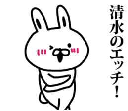 A rabbit speaks to Shimizu sticker #8517028