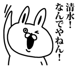 A rabbit speaks to Shimizu sticker #8517038