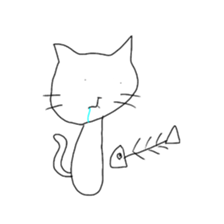 This cat was made by me in half a day. sticker #8616943