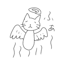 This cat was made by me in half a day. sticker #8616963