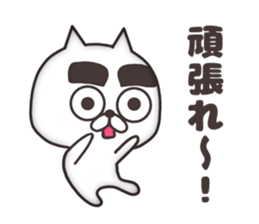 The cat of thick eyebrows sticker #8698470