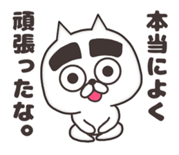 The cat of thick eyebrows sticker #8698472