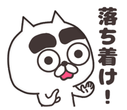 The cat of thick eyebrows sticker #8698474
