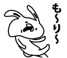 A rabbit speaks to Mori sticker #8965904