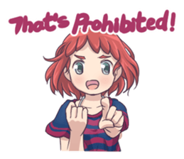 Risa chan @ Kawaii Girl - Eng sticker #9007382